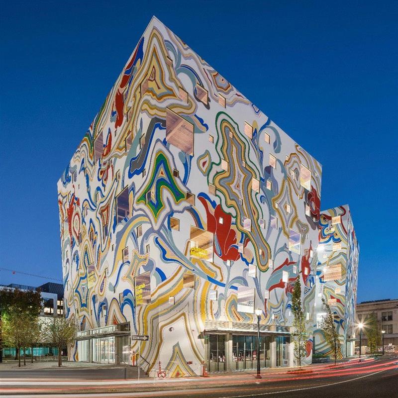? KuDa Photography,“涂鸦”大厦 / FFA Architecture + Interiors,大厦,写字楼,金发,FFA,Jean,波特兰,建筑,立面,景观,平面图