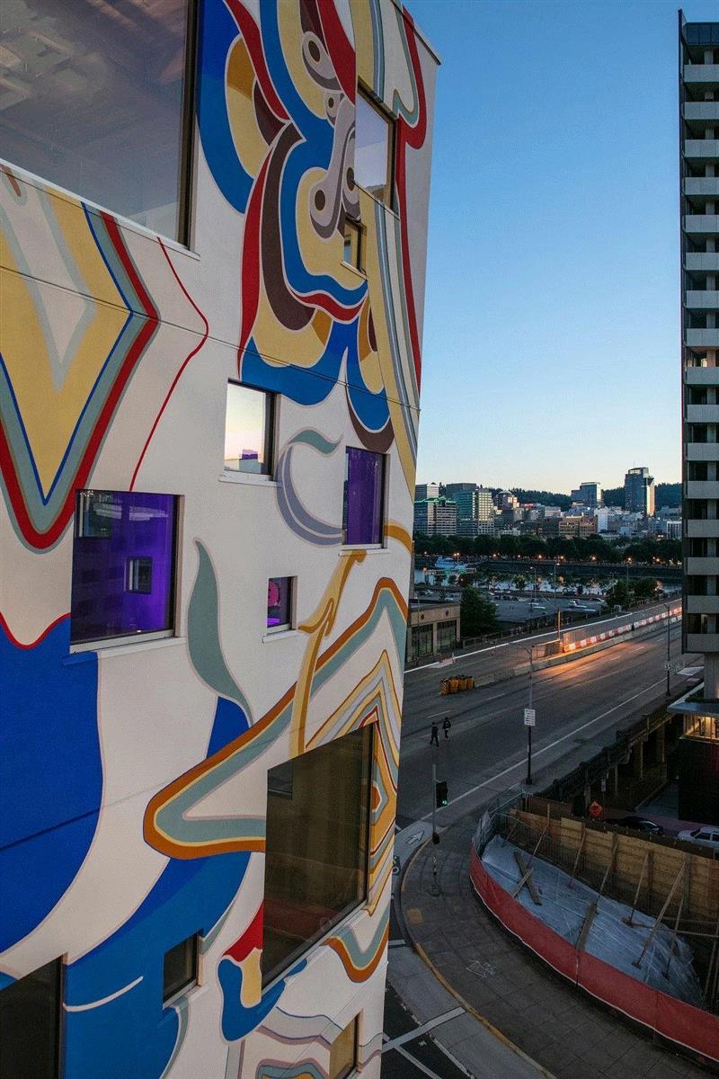 ? Peter Eckert,“涂鸦”大厦 / FFA Architecture + Interiors,大厦,写字楼,金发,FFA,Jean,波特兰,建筑,立面,景观,平面图