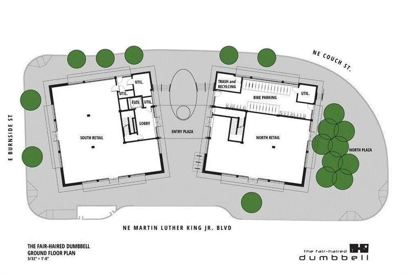 “涂鸦”大厦 / FFA Architecture + Interiors,大厦,写字楼,金发,FFA,Jean,波特兰,建筑,立面,景观,平面图