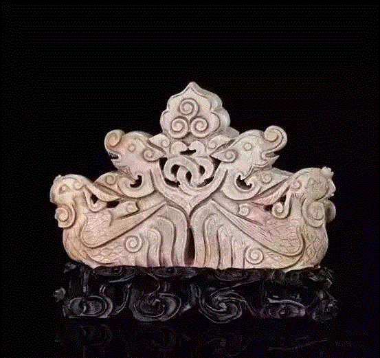 明 火烧玉龙凤纹笔架,器物丨古人的笔架，每一个都是赏心悦目的艺术品,笔架,器物,古人,艺术品,材质,乾隆,手艺,文房用具,笔格,紫砂