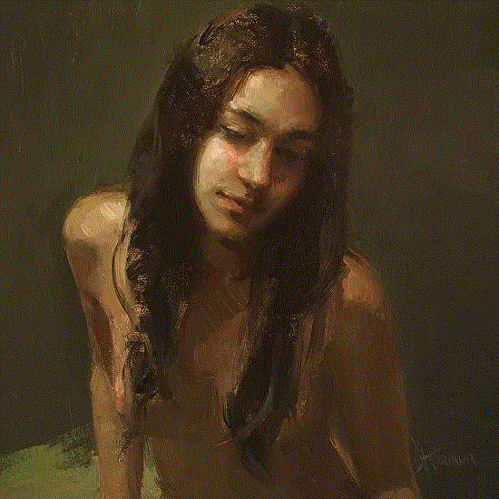 绘画丨这些女人，也太美了！,绘画,手绘网,Harmon,本文,一个人,女孩子,美丽的女人,油画,Razumov,俄罗斯