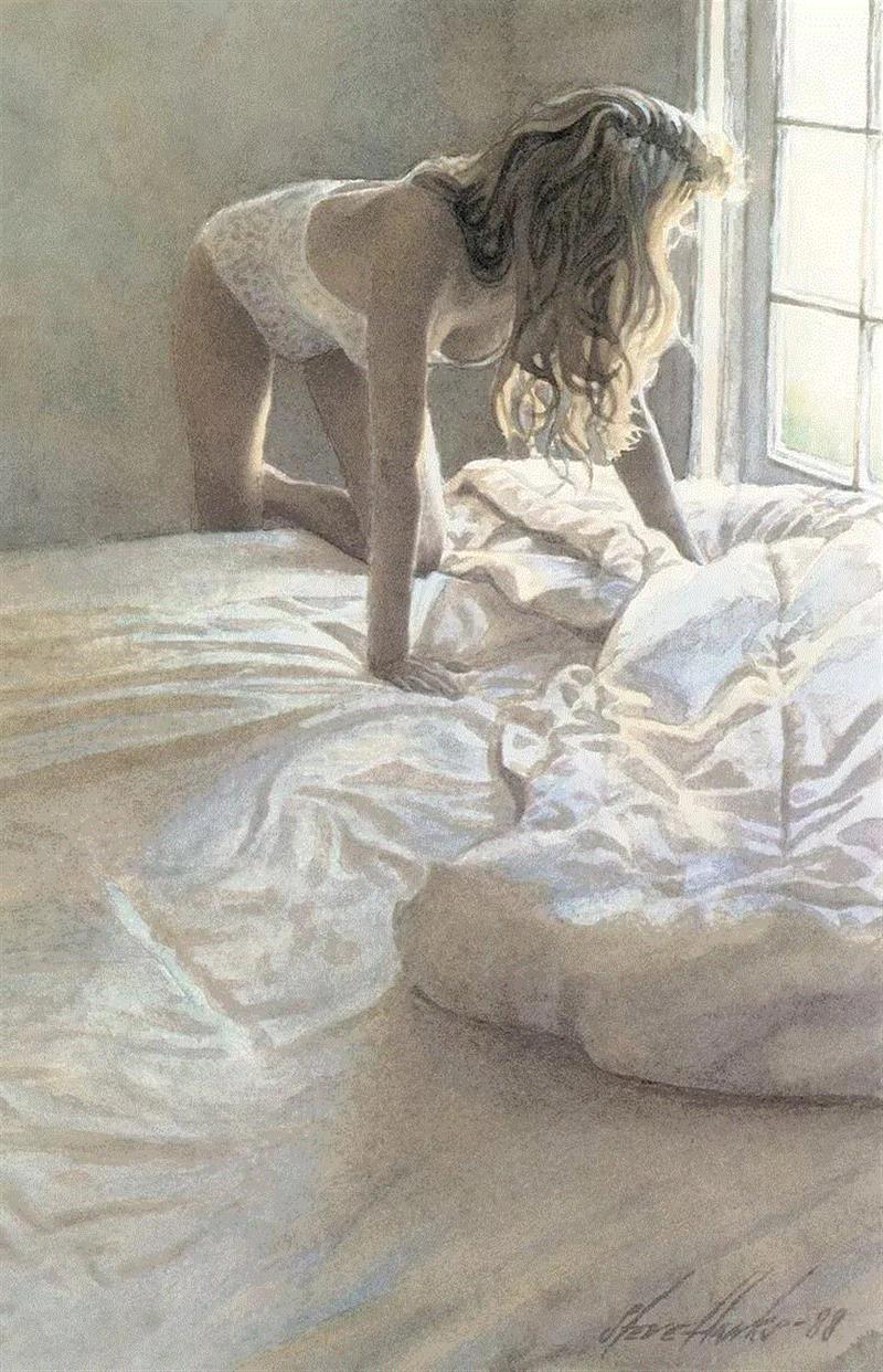 绘画丨这些女人，也太美了！,绘画,手绘网,Harmon,本文,一个人,女孩子,美丽的女人,油画,Razumov,俄罗斯