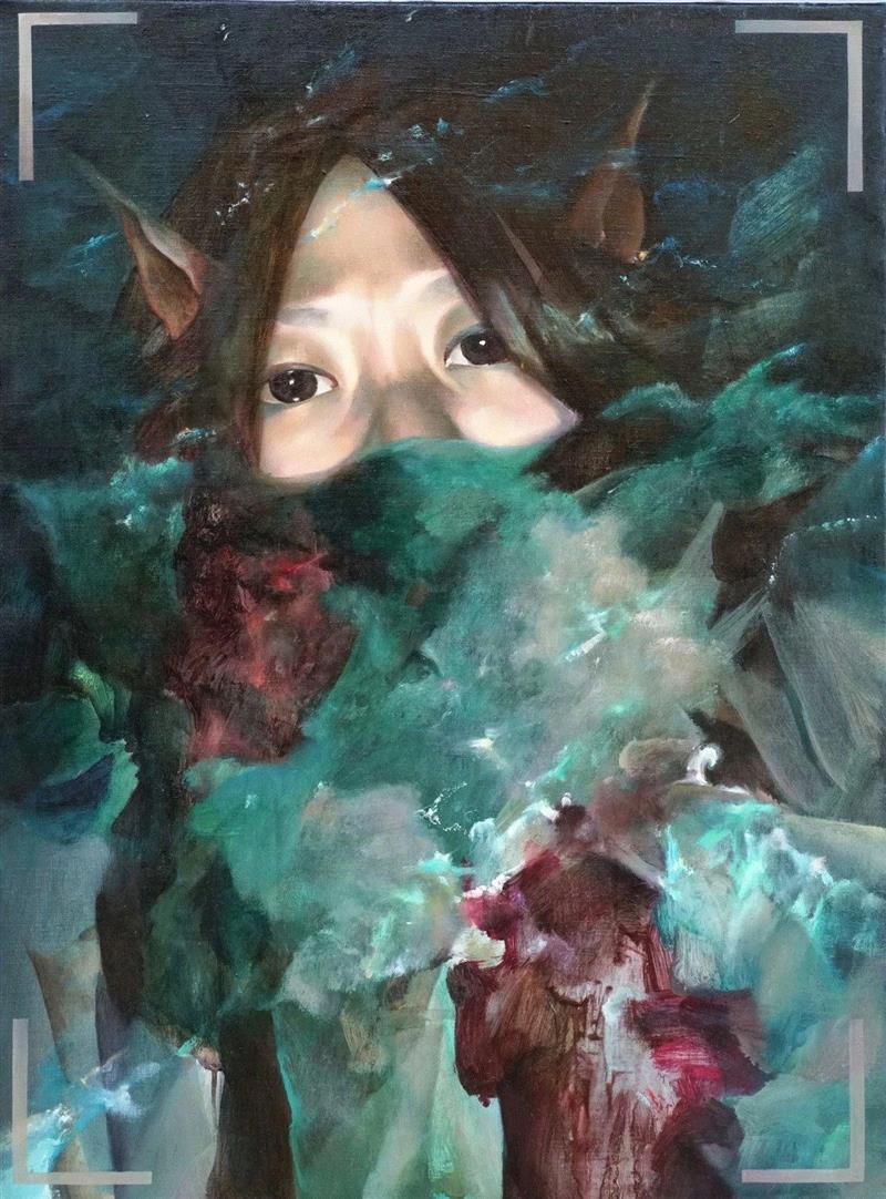 宋琨，《肖像系列之五》，布面油画，91 x 65 cm，2003 ? 艺术家本人,华氏画廊 | ART021画廊,华氏画廊,油画,贺娟,本土,李强,材料,金秋,上海展览中心,西欧,蓝筹