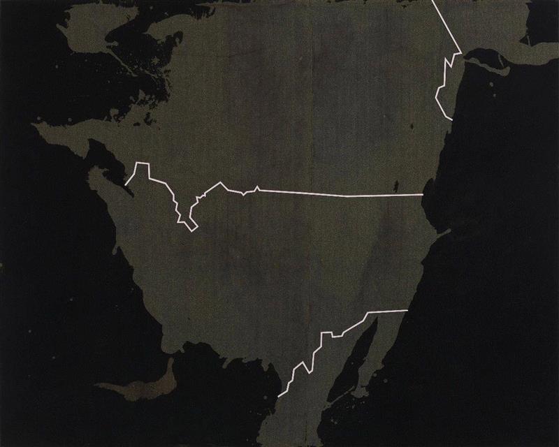 徐渠，《美国》，布面腐蚀和丙烯，250x200cm，2017,三遠当代艺术中心恭祝大家国庆节快乐 | 10.1-10.3期间闭馆,丙烯,现场图,李易纹,王茂,张慧,油画,陈晓云,刘聪,水彩,董大为