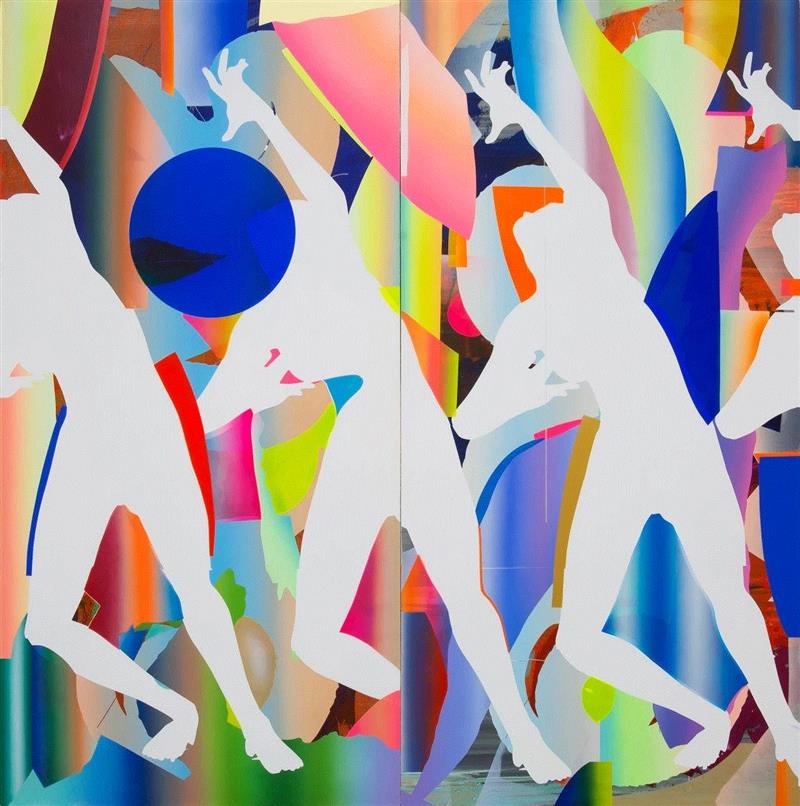 叶凌瀚，《LUCY-W-002》，布面丙烯，300x300cm，2018,三遠当代艺术中心恭祝大家国庆节快乐 | 10.1-10.3期间闭馆,丙烯,现场图,李易纹,王茂,张慧,油画,陈晓云,刘聪,水彩,董大为