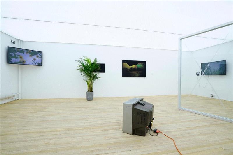  日光亭项目“今天应该很高兴”展览现场，泰康空间，2018 ,【艺术家】今天应该很高兴 | 定义受阻——全球图景下的香港,香港,图景,泰康空间,邝镇禧,杨沛铿,曾家伟,频道,录像,日光亭,劳丽丽