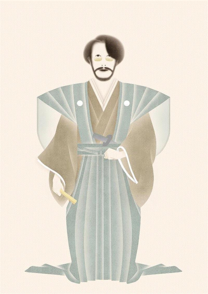 【IFA-插画艺术】幽  / 玄,IFA,能面,画像,日本,鬼神,矢野恵司,东京艺术大学,任天堂公司,插画师,佛像