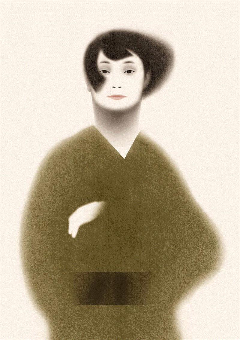 【IFA-插画艺术】幽  / 玄,IFA,能面,画像,日本,鬼神,矢野恵司,东京艺术大学,任天堂公司,插画师,佛像