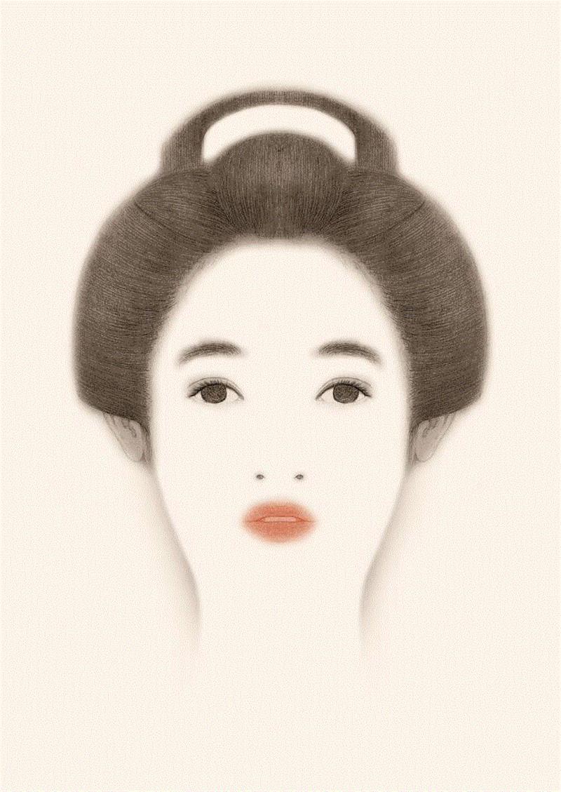 【IFA-插画艺术】幽  / 玄,IFA,能面,画像,日本,鬼神,矢野恵司,东京艺术大学,任天堂公司,插画师,佛像