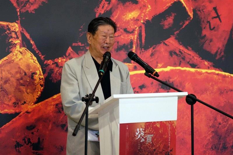 中国美术学院原院长 肖峰 先生致辞,葵颂——许江近作展正式开幕！,许江,葵颂,近作展,上海民生现代美术馆,野火,雕塑,一代人,油画,装置,华葵