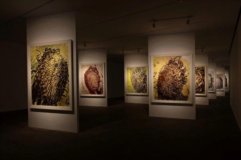 葵颂——许江近作展正式开幕！,许江,葵颂,近作展,上海民生现代美术馆,野火,雕塑,一代人,油画,装置,华葵