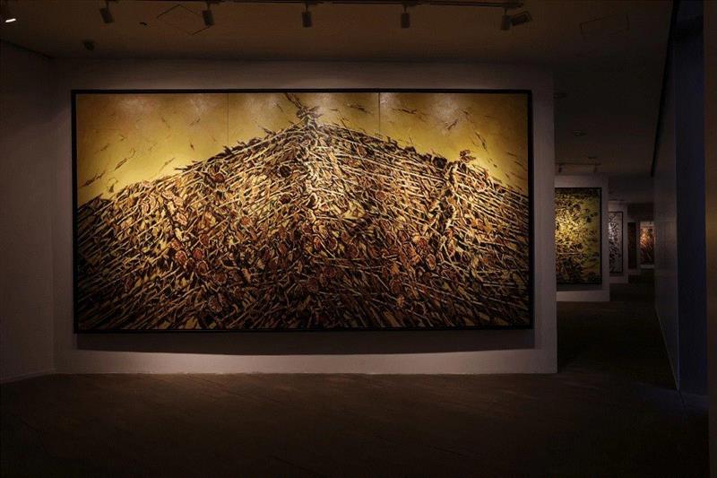 葵颂——许江近作展正式开幕！,许江,葵颂,近作展,上海民生现代美术馆,野火,雕塑,一代人,油画,装置,华葵