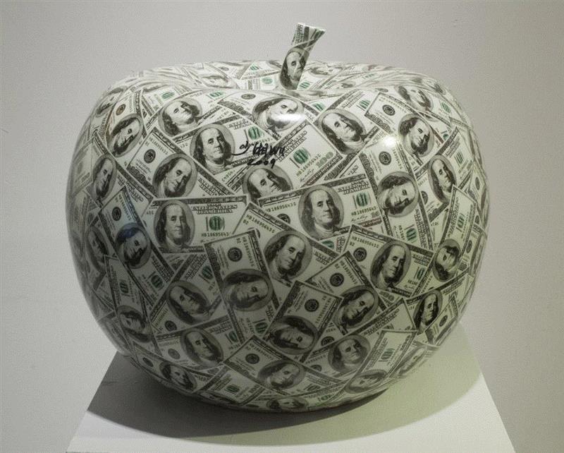苹果  Apple,林大艺术家｜吴少湘参展“古城新脉－城墙之外2018西安当代艺术展”,吴少湘,西安,林大,古城,城墙,之外,艺术展,奥地利,蒋朔,雕塑