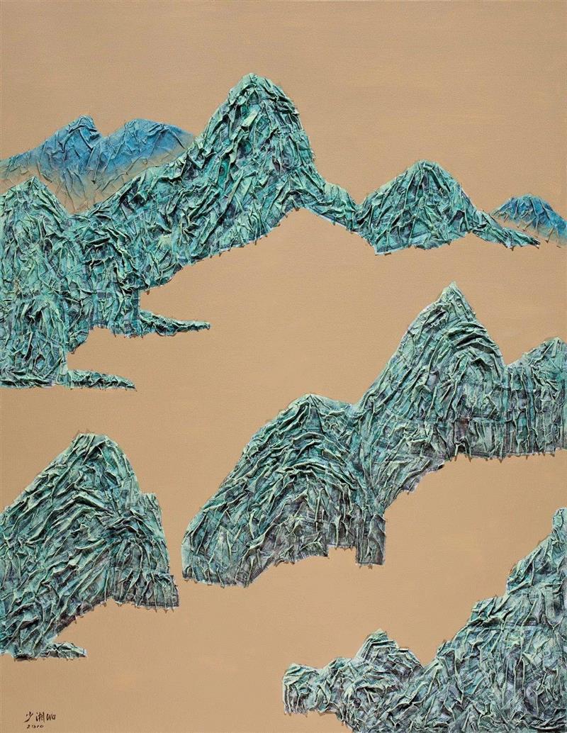 山水3   Mountain No.3,林大艺术家｜吴少湘参展“古城新脉－城墙之外2018西安当代艺术展”,吴少湘,西安,林大,古城,城墙,之外,艺术展,奥地利,蒋朔,雕塑