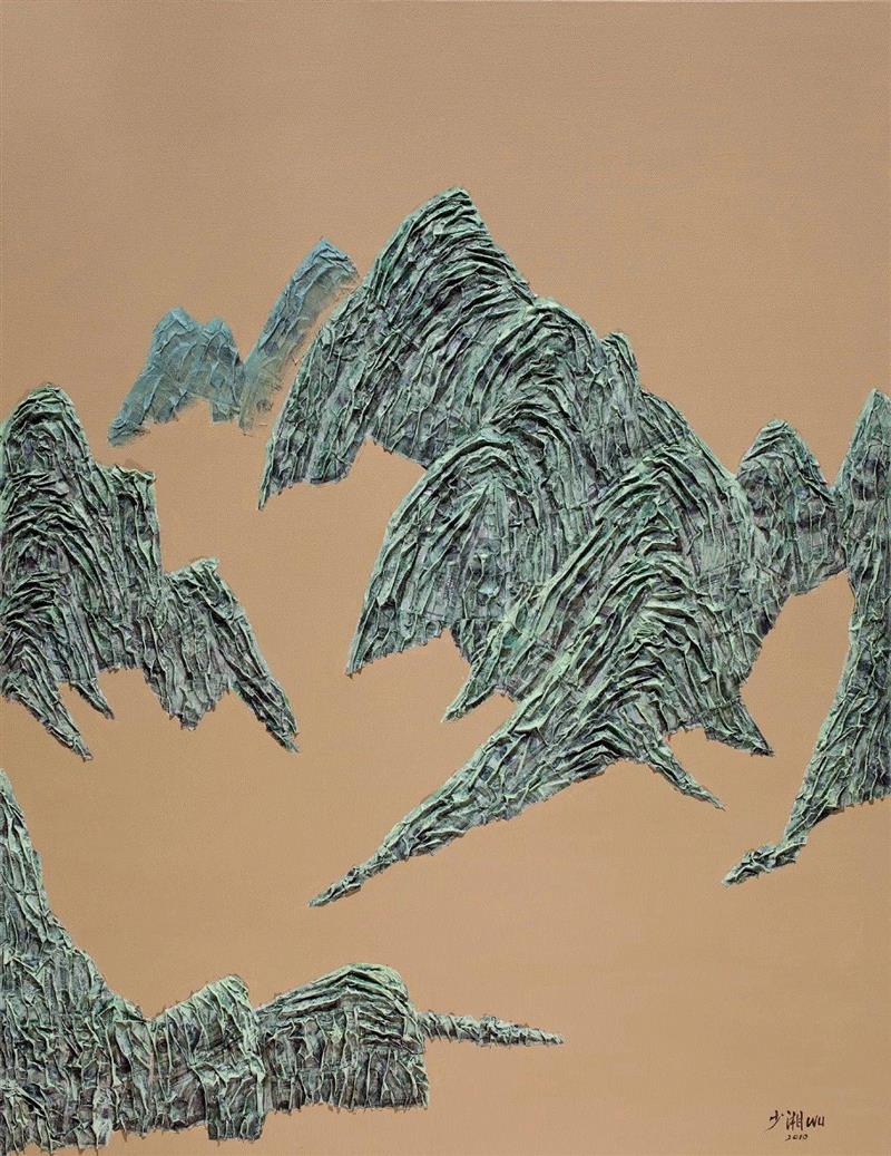 山水4   Mountain No.4,林大艺术家｜吴少湘参展“古城新脉－城墙之外2018西安当代艺术展”,吴少湘,西安,林大,古城,城墙,之外,艺术展,奥地利,蒋朔,雕塑