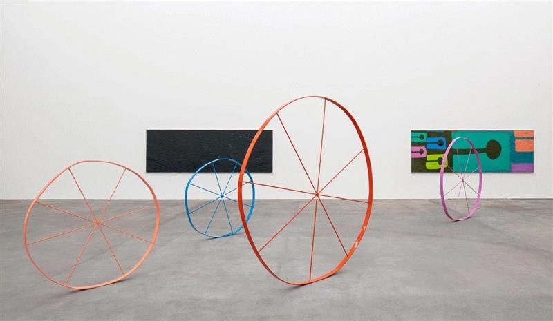 Installation view, Gary Hume, ,Sprüth Magers 柏林丨加里·休姆 Gary Hume 新展开幕,Hume,Sprüth,Magers,柏林,加里·休姆,轮子,休姆,雕塑,inches,London