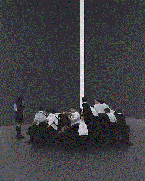Tim Eitel, ?ffnung, 2006, oil on canvas, 274,