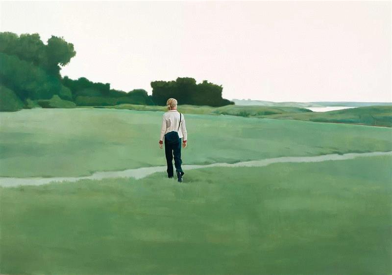 Tim Eitel, Abend, 2013, oil on canvas, 210 x 