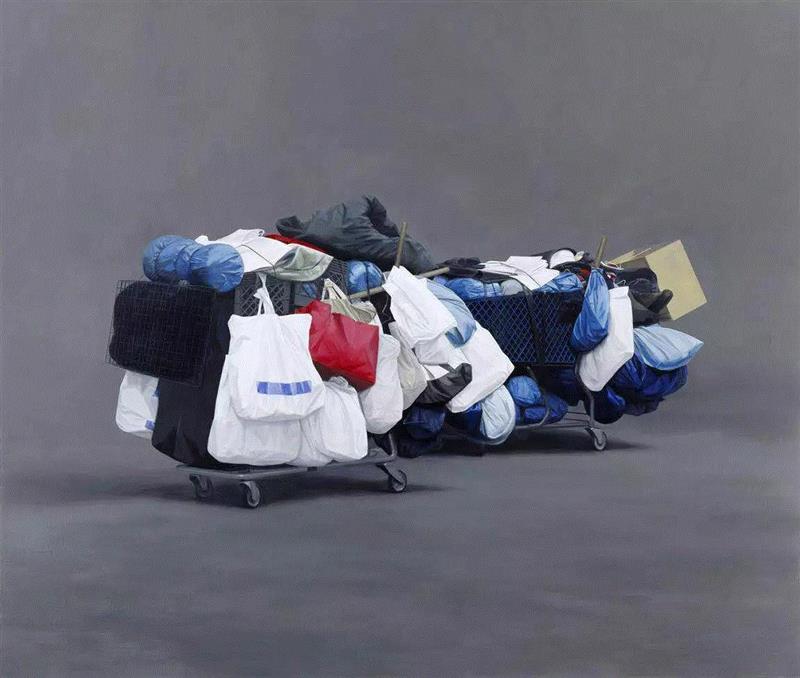 Tim Eitel, Asphalt, 2007, oil on canvas, 272 