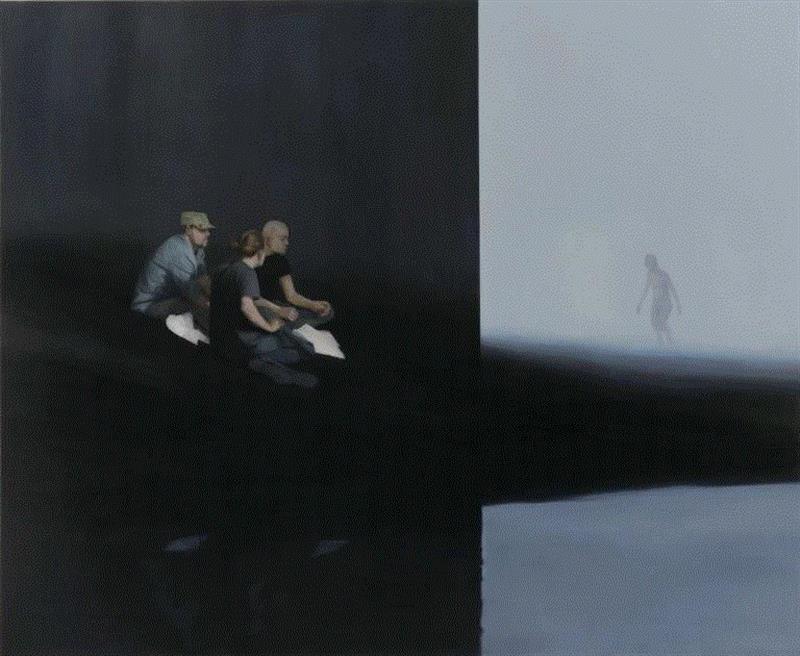 Tim Eitel, Nebel, 2010, oil on canvas, courte