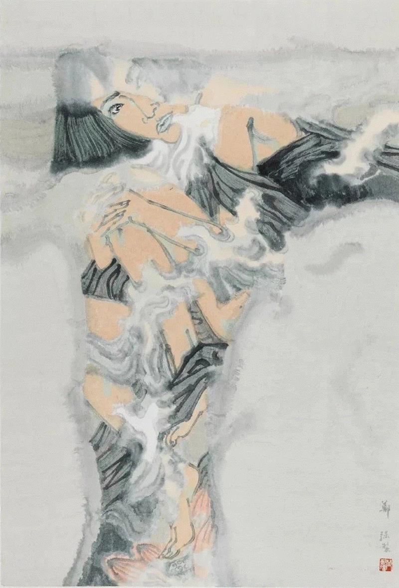 郑强  《天空下——遮蔽》  ,【明圆 · 预告】“锋向：水墨新意象——2018当代水墨邀请展 第一单元”即将开幕,水墨,意象,邀请展,一单元,明圆,上海明圆美术馆,鲁虹,田黎明,郑强,李津