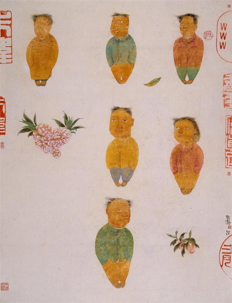 朱伟  《开春图十一号》 ,【明圆 · 预告】“锋向：水墨新意象——2018当代水墨邀请展 第一单元”即将开幕,水墨,意象,邀请展,一单元,明圆,上海明圆美术馆,鲁虹,田黎明,郑强,李津