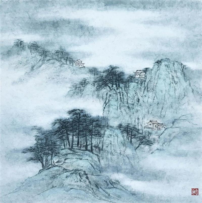 当代工笔画作品系列邀请展——彩墨山水画专场,工笔,邀请展,彩墨山水画,工笔重彩画,山水画,工笔画,中国艺术研究院,辽宁,首都师范大学美术学院,理事