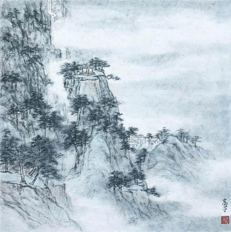 当代工笔画作品系列邀请展——彩墨山水画专场,工笔,邀请展,彩墨山水画,工笔重彩画,山水画,工笔画,中国艺术研究院,辽宁,首都师范大学美术学院,理事