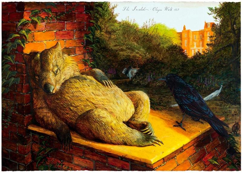 Walton Ford, The Invalid - Cheyne Walk 1869, 2017,