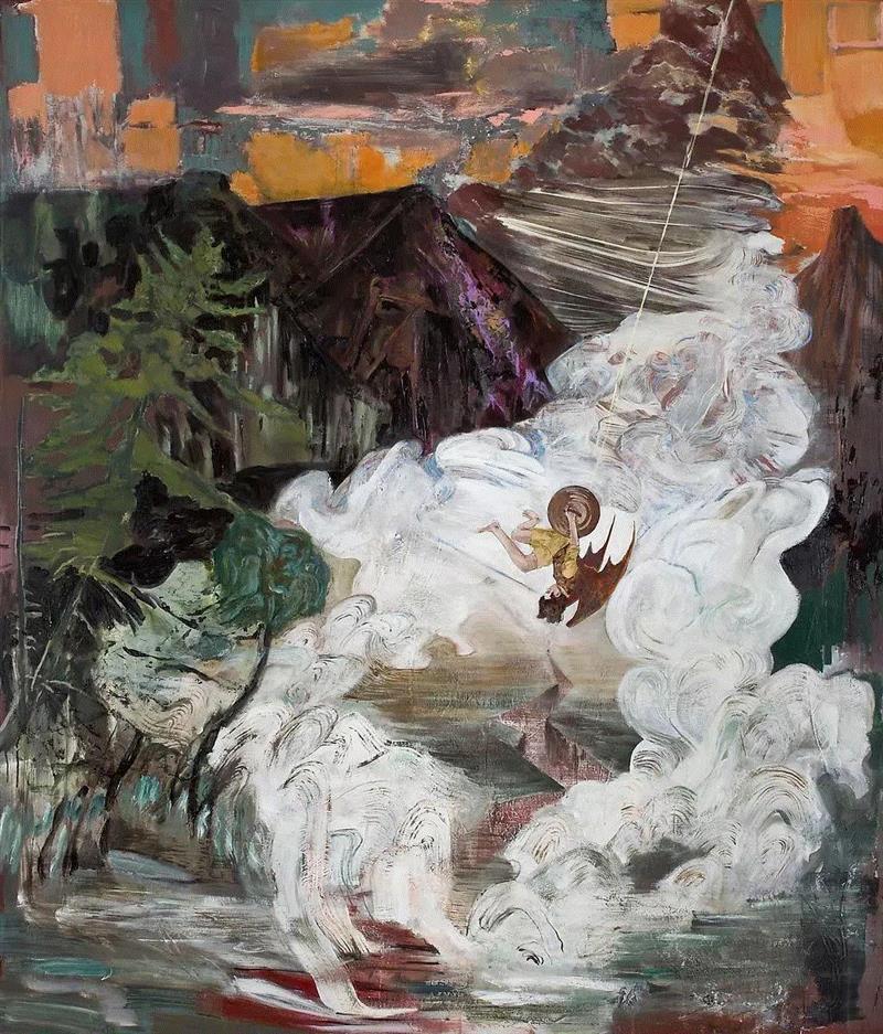 The Expulsion (or, The Rebel)，2011年,赫尔南·巴斯——虚无的浪漫主义与旧世界意象,浪漫主义,赫尔南·巴斯,意象,巴斯,赫尔南,香港,首尔,亚麻布,丙烯,厘米
