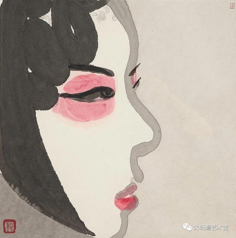陈九 玉堂春 一 53×53 2017,开幕啦！海上有戏——戏曲人物画名家邀请展,戏曲,人物画,名家,邀请展,朱屺瞻艺术馆,戏画,虹口,研究会,关良,人物