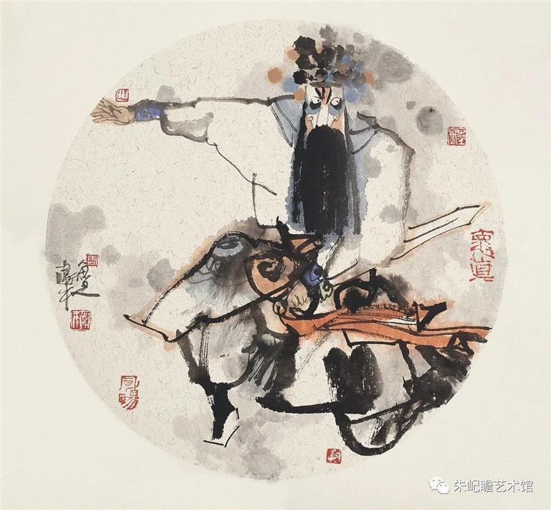 周卫平 戏人 之一 ?42 2018,开幕啦！海上有戏——戏曲人物画名家邀请展,戏曲,人物画,名家,邀请展,朱屺瞻艺术馆,戏画,虹口,研究会,关良,人物