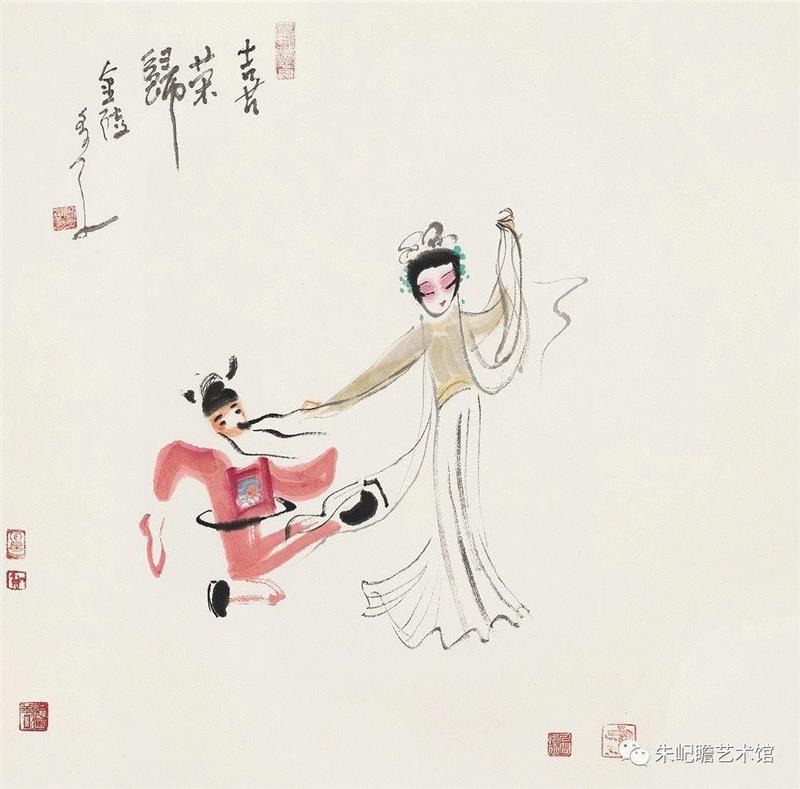 高多 喜荣归 69×69 2018,开幕啦！海上有戏——戏曲人物画名家邀请展,戏曲,人物画,名家,邀请展,朱屺瞻艺术馆,戏画,虹口,研究会,关良,人物