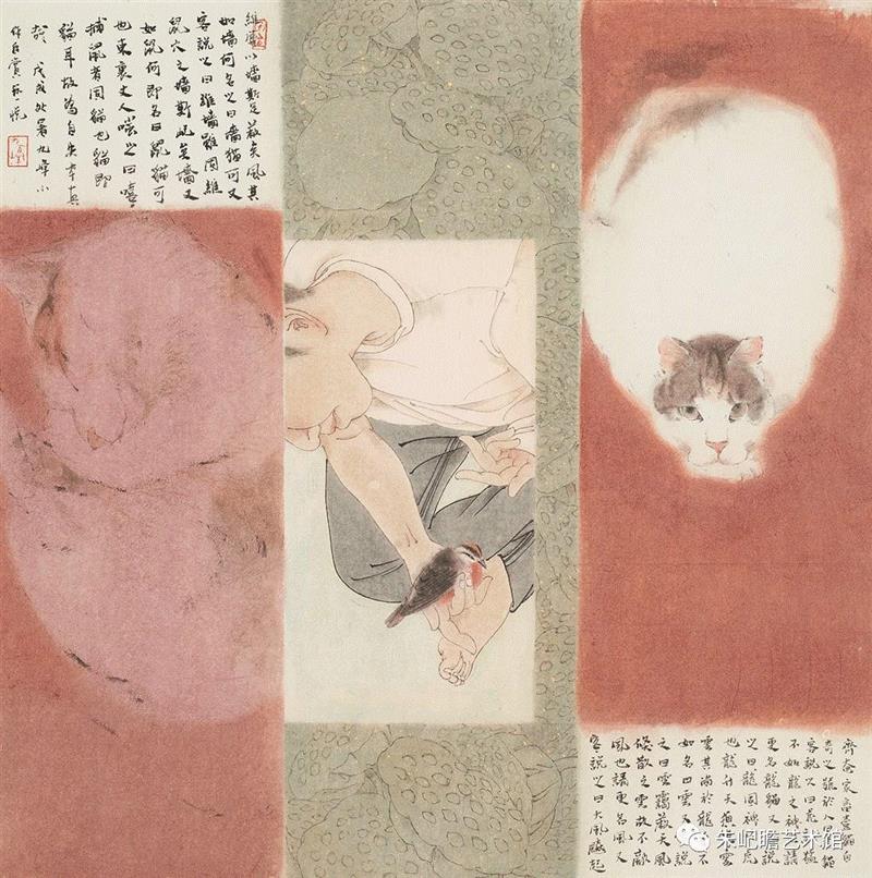 徐旭峰 别出心裁 57×56 2018,开幕啦！海上有戏——戏曲人物画名家邀请展,戏曲,人物画,名家,邀请展,朱屺瞻艺术馆,戏画,虹口,研究会,关良,人物