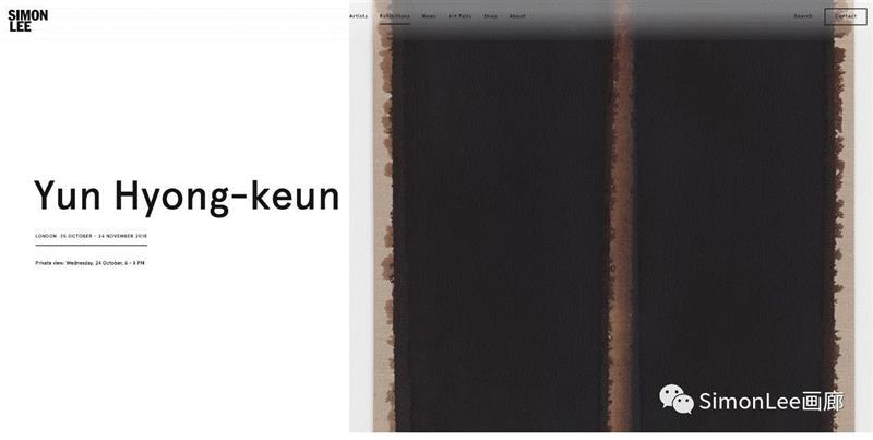 伦敦 | 展览预告 || YUN HYONG-KEUN 尹亨根,尹亨根,伦敦,HYONG,KEUN,韩国,首尔,YHK,Lee,绘画,com