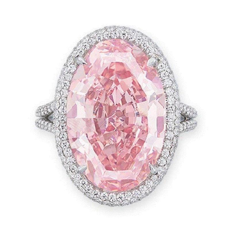 THE PINK PROMISE,佳士得拍卖史上最大鲜彩粉红钻闪耀登场,粉红,鲜彩,佳士得,拍卖史,钻石,日内瓦,色泽,香港,日内瓦贝尔格四季酒店,珠宝