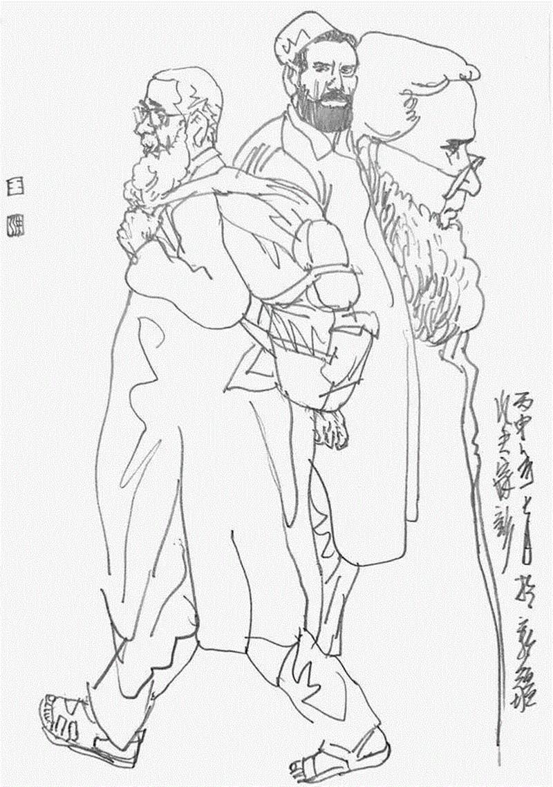 速写是描绘生活的艺术形式！—— 王家训,王家训,素描,文化部国韵文华书画院艺委会,中国美术家协会,秘诀,高哲,创意,理事,中国国画家协会,好彩头
