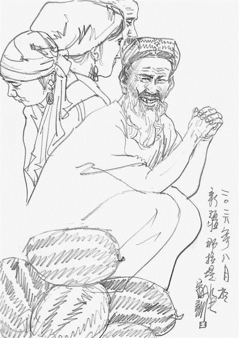 速写是描绘生活的艺术形式！—— 王家训,王家训,素描,文化部国韵文华书画院艺委会,中国美术家协会,秘诀,高哲,创意,理事,中国国画家协会,好彩头