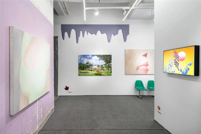 展览现场 Installation views |TRI-SOLO 三个展,TRI,SOLO,views,孙一钿,王芮,上海市徐汇区安福路298弄2号楼,底楼,Lane,一钿,Parking