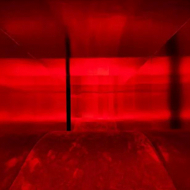 非影亦非像,非影,装置,霓虹灯,绿色,乌托邦,Fontana,曲线,屋子,地毯,新媒体