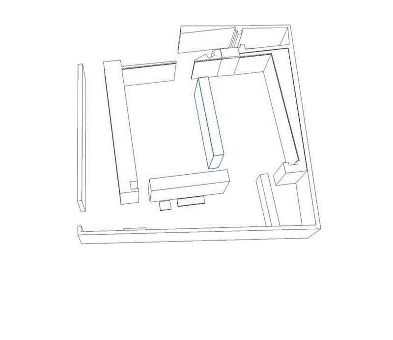 展厅一层CAD图,呈现鲜活立体的艺术家生涯：与刘鼎谈“厐壔新作展”的展览构架,刘鼎,厐壔新作展,构架,厐壔,新作,杨天歌,导览,材料,分歧,父亲