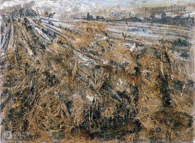  Nürnberg  Anselm Kiefer 1982 oil, straw