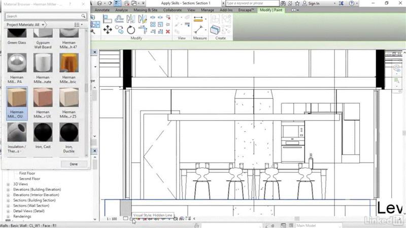 来自 Revit for Interior Architecture / Lynda.com,Revit 线上课程合集，初学者和专家均适用,课程,Revit,初学者,线上,合集,com,技巧,建筑,html,模型