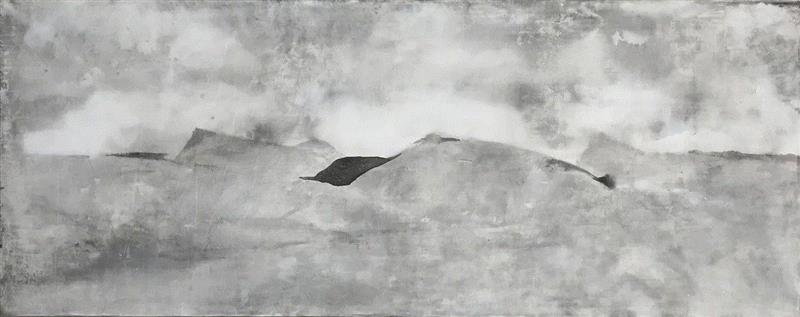 亚麻布坦培拉 /&nbsp;Tempera on Linen &nbsp;2017,曹吉冈绘画的信仰：南宋的平远与后世界的冷感,信仰,平远,曹吉冈,冷感,南宋,记忆,绘画,坦培拉,亚麻布,信念
