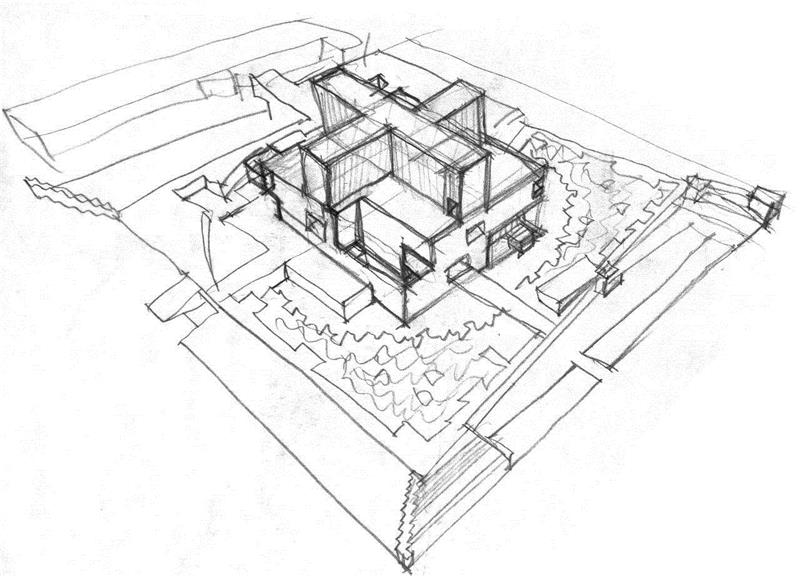 草图,商丘博物馆 / 李兴钢建筑工作室,建筑,商丘博物馆,李兴钢,工作室,博物馆,景观,石材,商丘,古城,上下