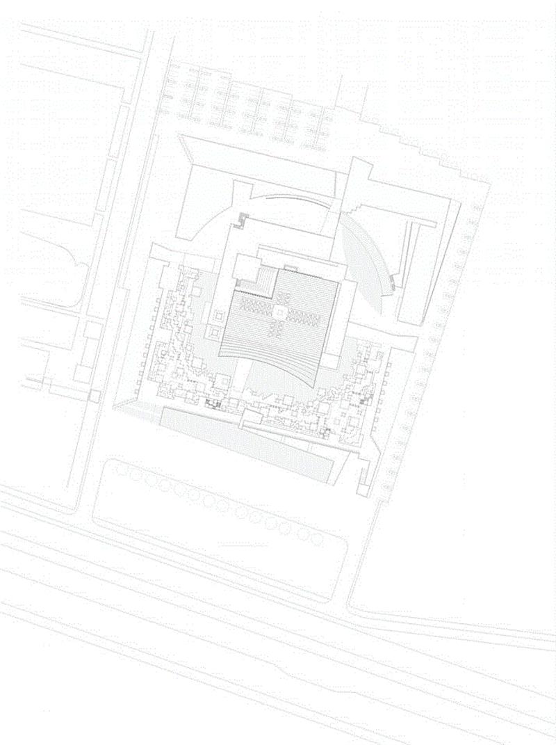 总平面图,商丘博物馆 / 李兴钢建筑工作室,建筑,商丘博物馆,李兴钢,工作室,博物馆,景观,石材,商丘,古城,上下