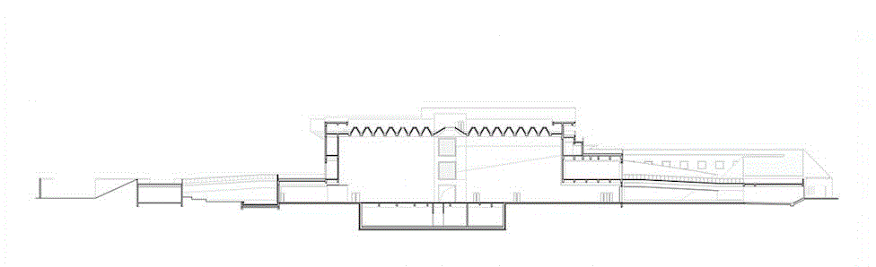 剖面图,商丘博物馆 / 李兴钢建筑工作室,建筑,商丘博物馆,李兴钢,工作室,博物馆,景观,石材,商丘,古城,上下