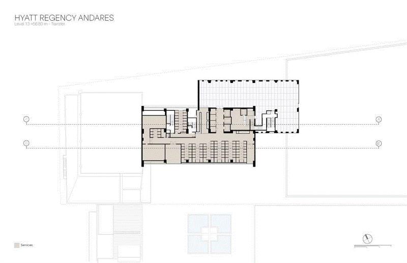 安达尔斯凯悦酒店 / Sordo Madaleno Arquitectos,安达尔斯,凯悦酒店,Gamo,建筑,平面图,公寓,设施,商业,电梯,多功能