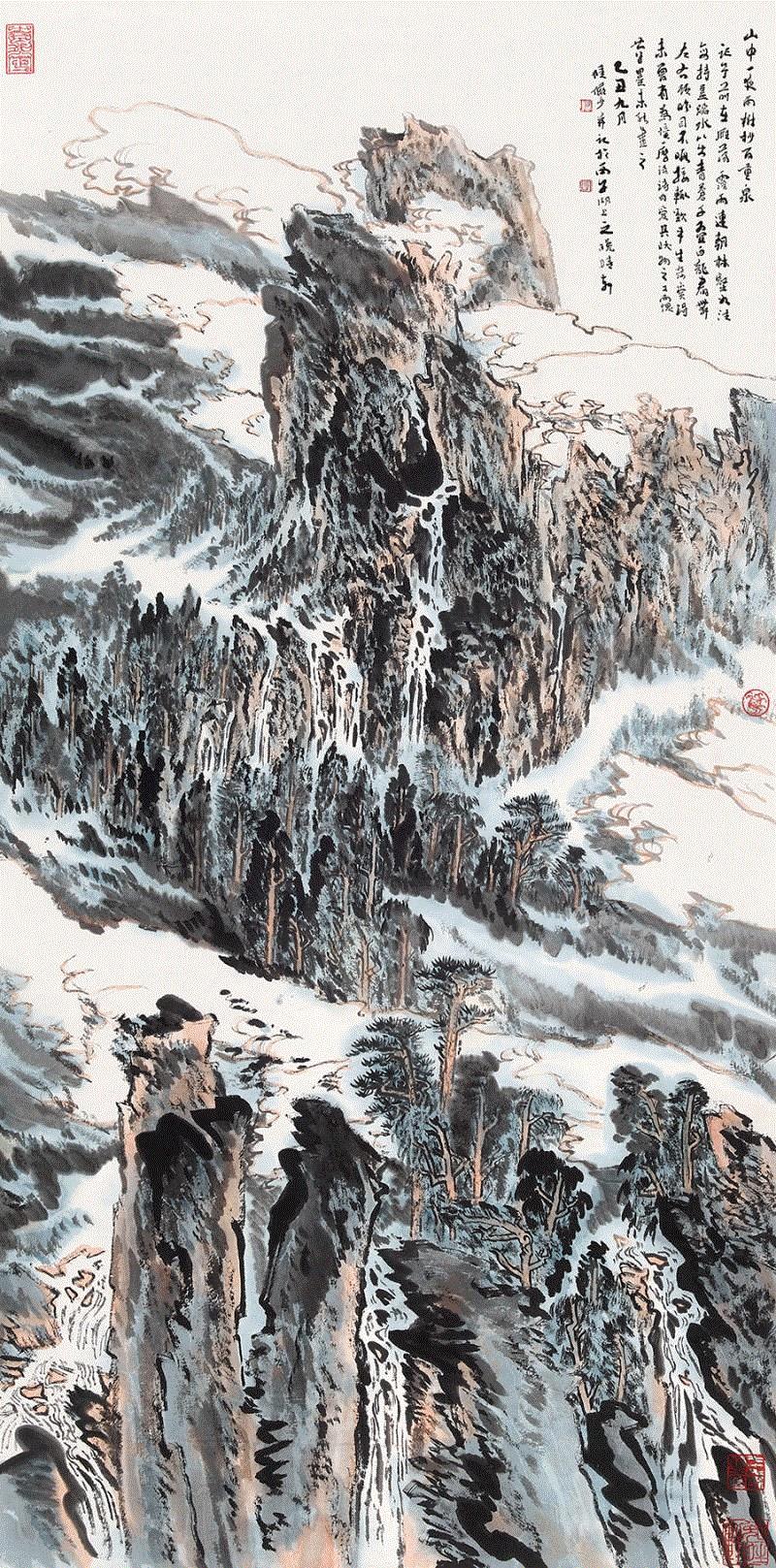 【2018年春拍回顾】中国书画专场TOP15,书画,李可染,钤印,台北,香港,纪录,陆俨少,名家,题识,设色纸本