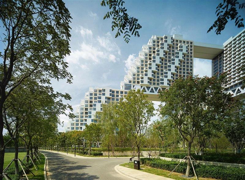 图片来自 Kerry Properties and Safdie Architects,秦皇岛金梦湾一期 / 萨夫迪建筑事务所,建筑,秦皇岛,金梦湾一期,萨夫迪,金梦湾,滨海,楼体,高密度,模块,多孔楼体